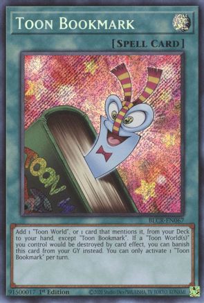 Toon Bookmark [BLCR-EN067] Secret Rare - Trinity Hobby