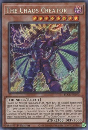 The Chaos Creator [BLCR-EN070] Secret Rare - Trinity Hobby