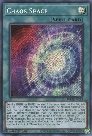 Chaos Space [BLCR-EN073] Secret Rare - Trinity Hobby