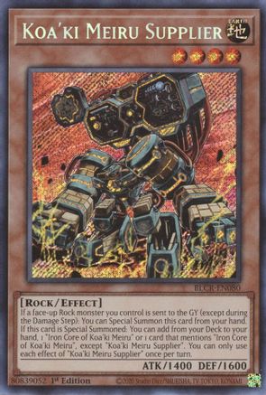 Koa'ki Meiru Supplier [BLCR-EN080] Secret Rare - Trinity Hobby