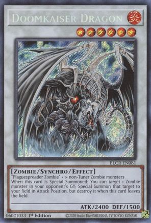 Doomkaiser Dragon [BLCR-EN081] Secret Rare - Trinity Hobby