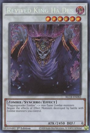 Revived King Ha Des [BLCR-EN082] Secret Rare - Trinity Hobby