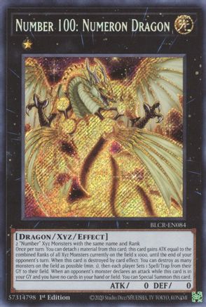 Number 100: Numeron Dragon [BLCR-EN084] Secret Rare - Trinity Hobby