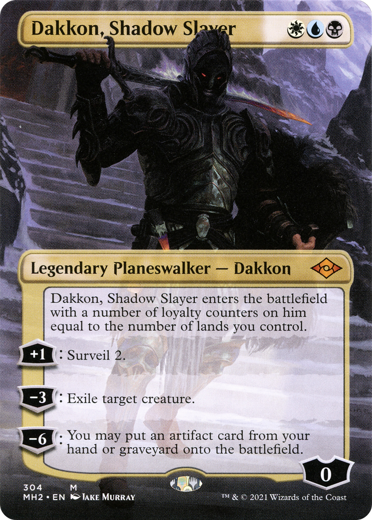 Dakkon, Shadow Slayer (Borderless) [Modern Horizons 2] - Trinity Hobby