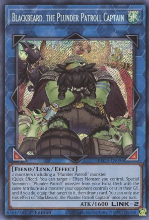 Blackbeard, the Plunder Patroll Captain [BLCR-EN094] Secret Rare - Trinity Hobby