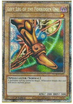 Left Leg of the Forbidden One [BLCR-EN103] Starlight Rare - Trinity Hobby