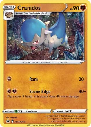 Cranidos (SWSH274) [Sword & Shield: Black Star Promos] - Trinity Hobby