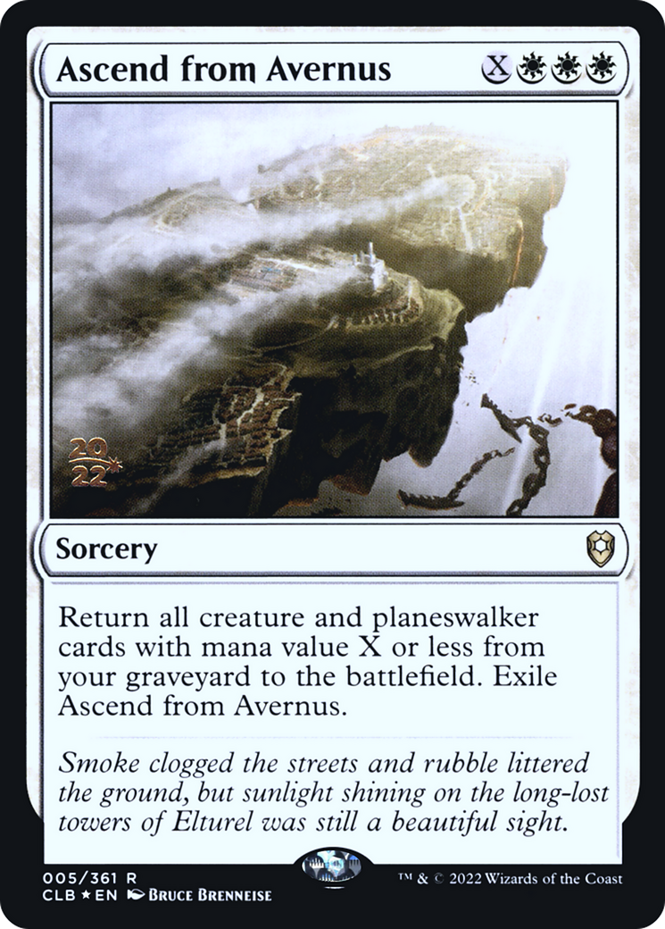 Ascend from Avernus [Commander Legends: Battle for Baldur's Gate Prerelease Promos] - Trinity Hobby
