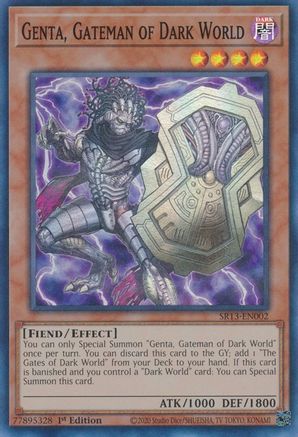 Genta, Gateman of Dark World [SR13-EN002] Super Rare - Trinity Hobby