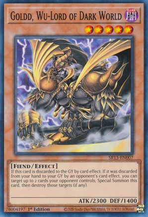 Goldd, Wu-Lord of Dark World [SR13-EN007] Common - Trinity Hobby