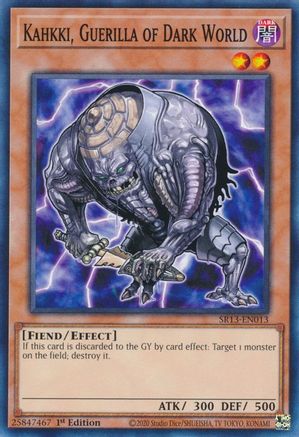 Kahkki, Guerilla of Dark World [SR13-EN013] Common - Trinity Hobby