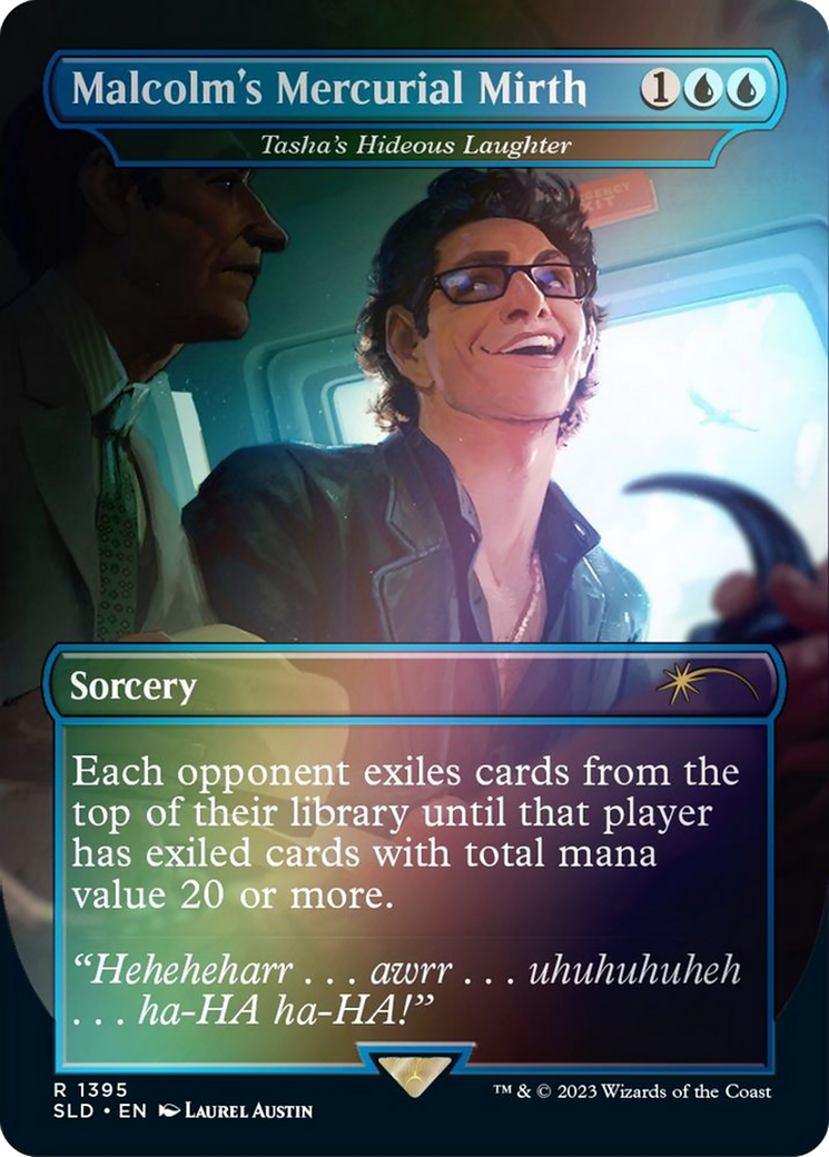 Malcolm's Mercurial Mirth - Tasha's Hideous Laughter (Rainbow Foil) [Secret Lair Drop Series] - Trinity Hobby