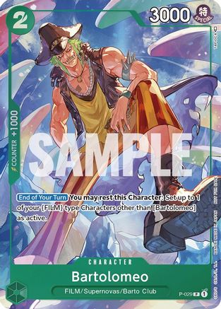 Bartolomeo (Event Pack Vol. 1) (P-029) - [One Piece Promotion Cards] Foil - Trinity Hobby