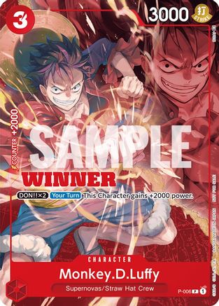 Monkey.D.Luffy - P-006 (Winner Pack Vol. 1) (P-006) - [One Piece Promotion Cards] - Trinity Hobby