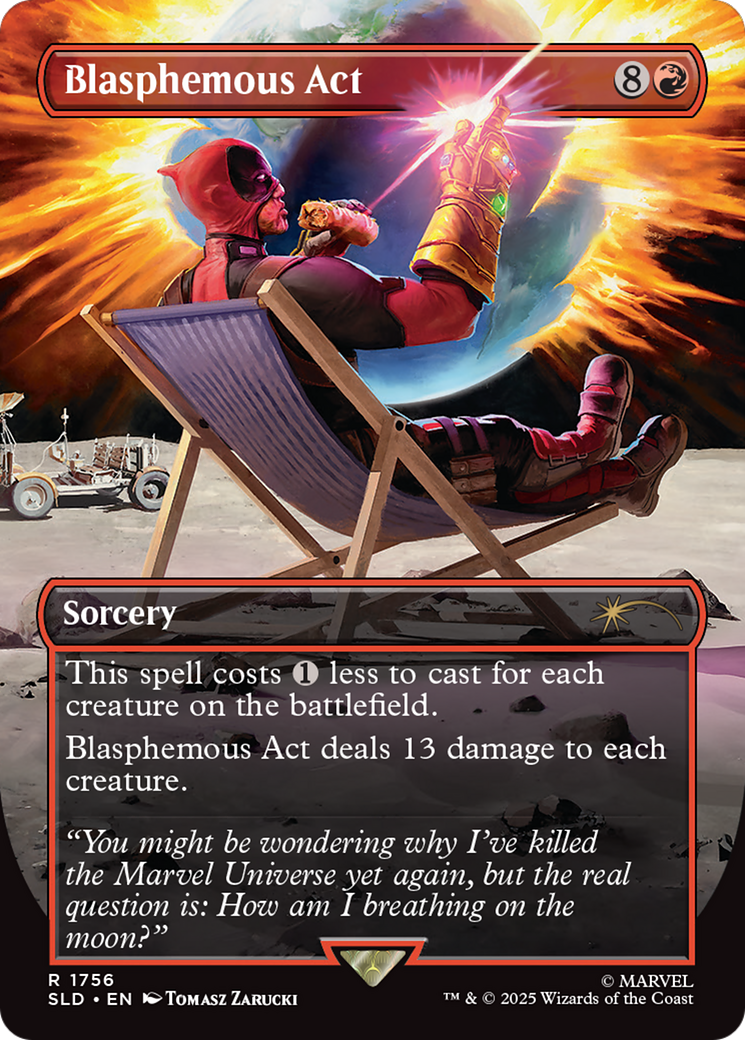 Blasphemous Act  [Foil]  (SLD-1756) - [Secret Lair Drop] (Borderless) - Trinity Hobby