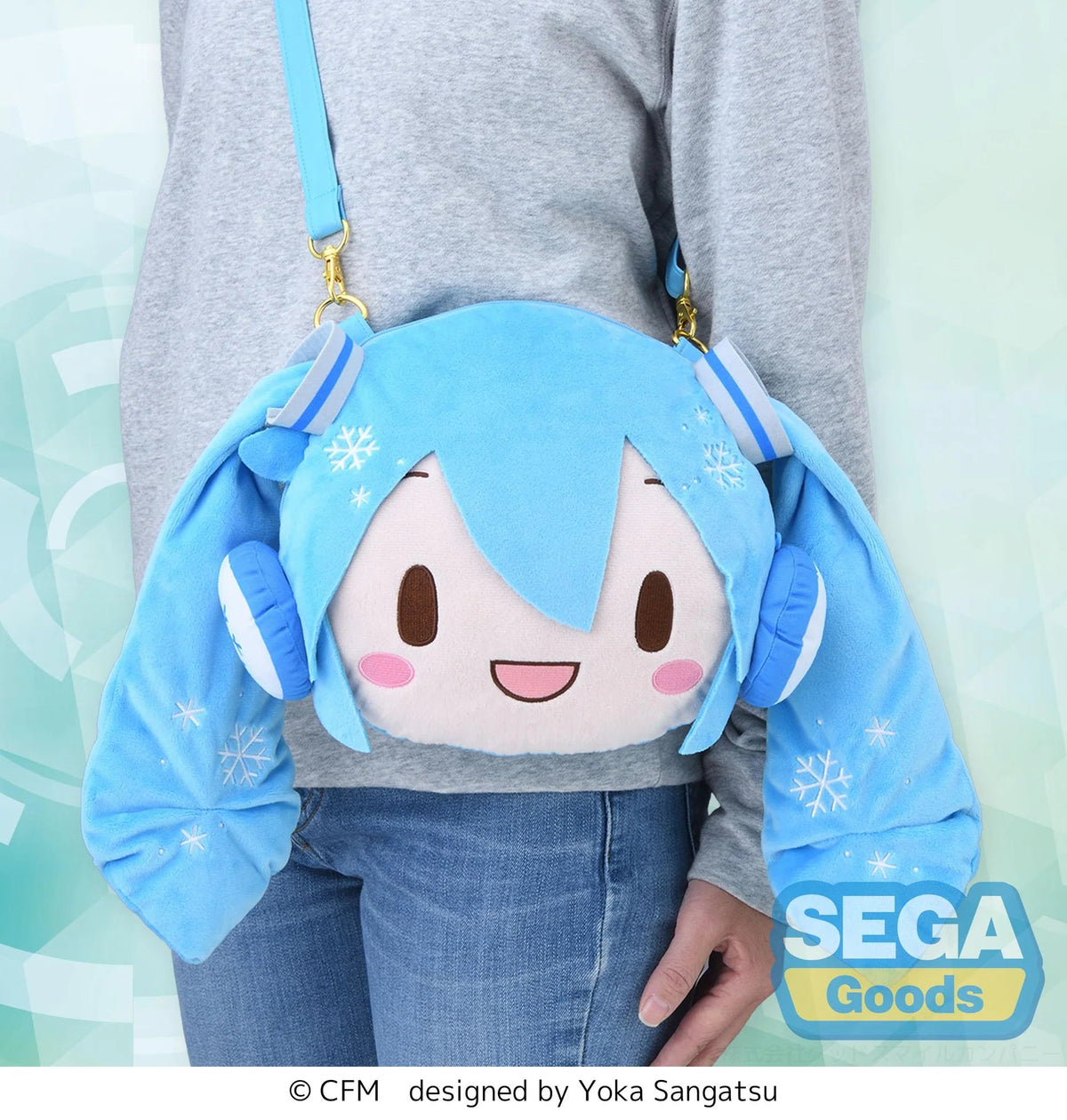 SEGA fuwa petit 'Snow Miku' Shoulder Bag