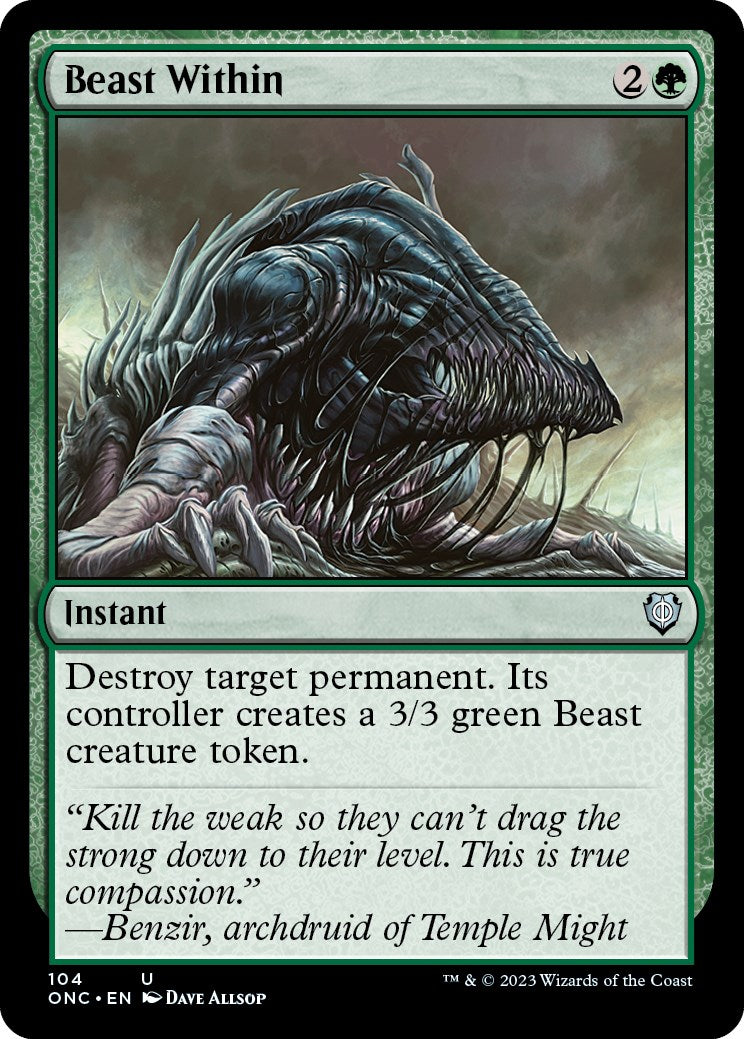 Beast Within [Phyrexia: All Will Be One Commander] - Trinity Hobby