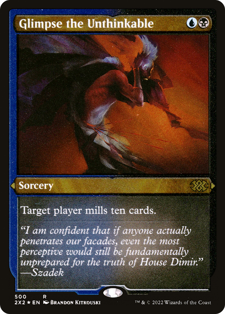 Glimpse the Unthinkable (Foil Etched)  [Foil]  (2X2-500) - [Double Masters 2022] - Trinity Hobby