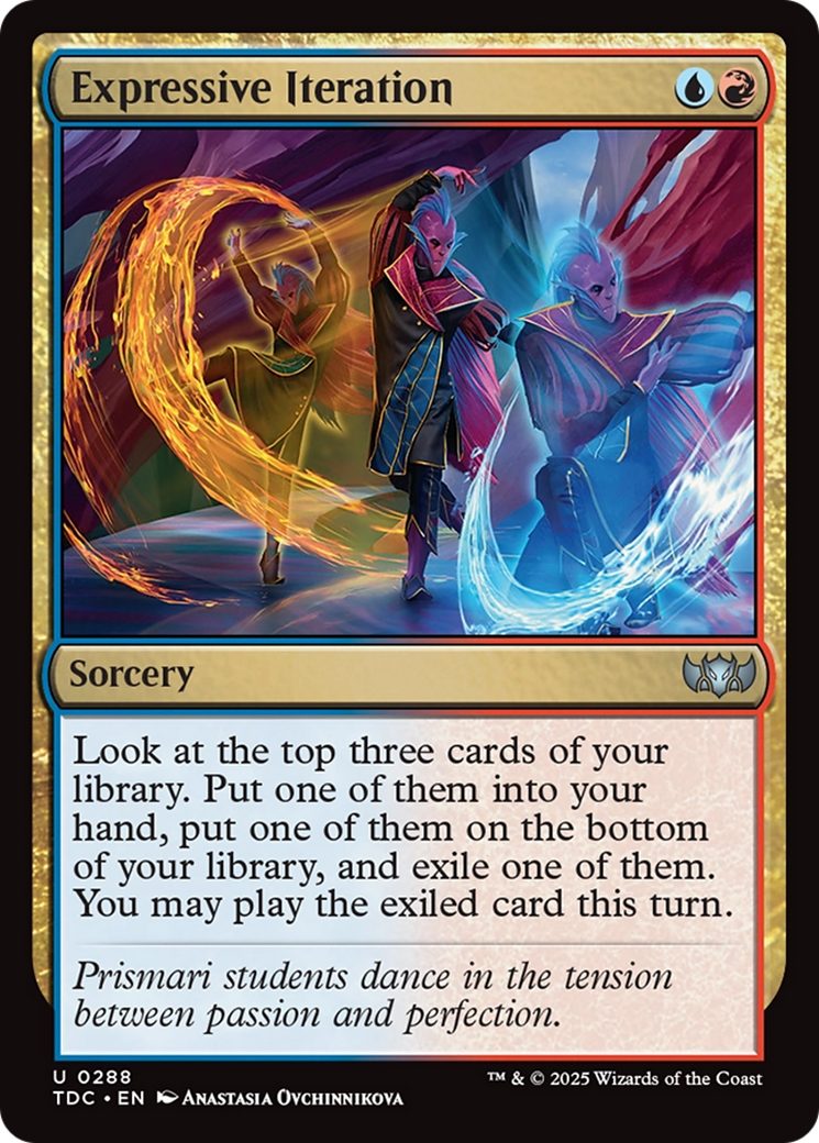 Expressive Iteration (TDC-288) - [Commander: Tarkir: Dragonstorm]