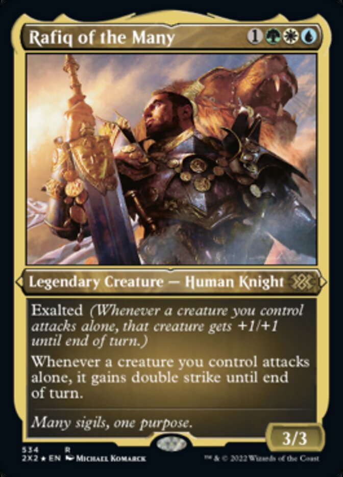 Rafiq of the Many (Foil Etched) [Double Masters 2022] - Trinity Hobby