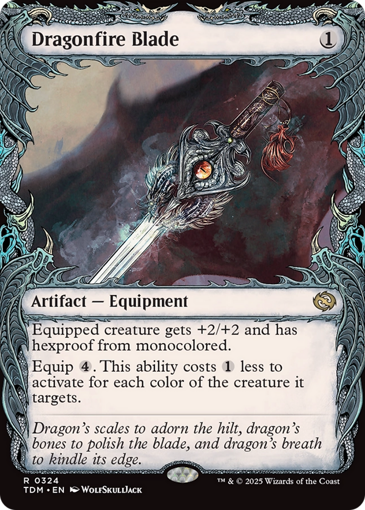 Dragonfire Blade  (TDM-324) - [Tarkir: Dragonstorm]: (Showcase)