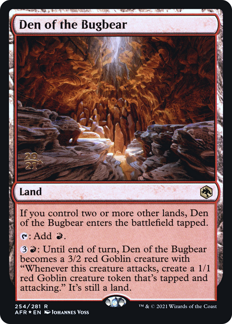 Den of the Bugbear [Dungeons & Dragons: Adventures in the Forgotten Realms Prerelease Promos] - Trinity Hobby