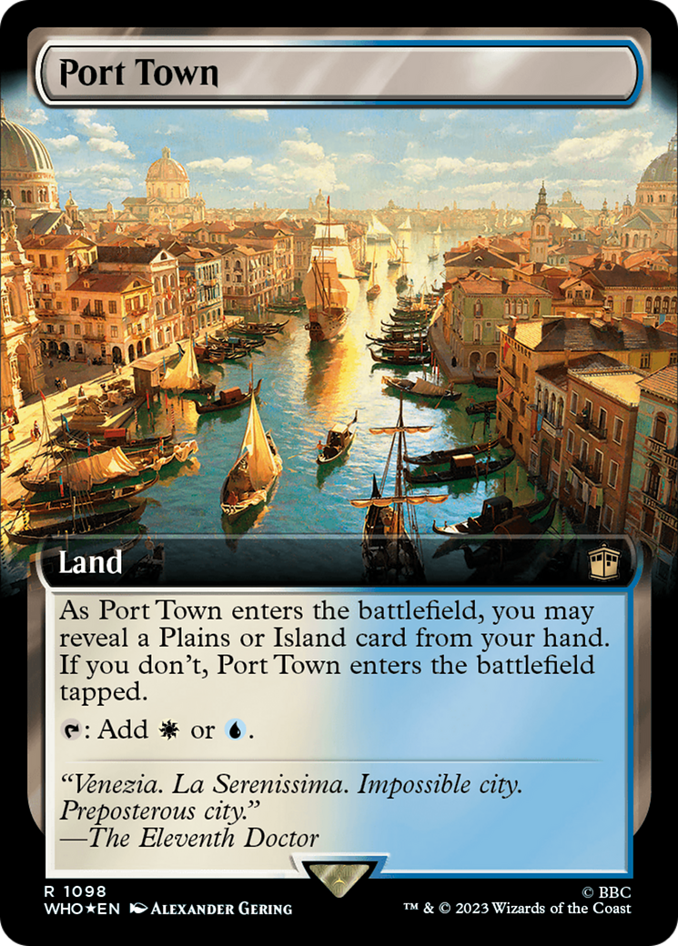 Port Town (Extended Art) (Surge Foil) [Doctor Who] - Trinity Hobby