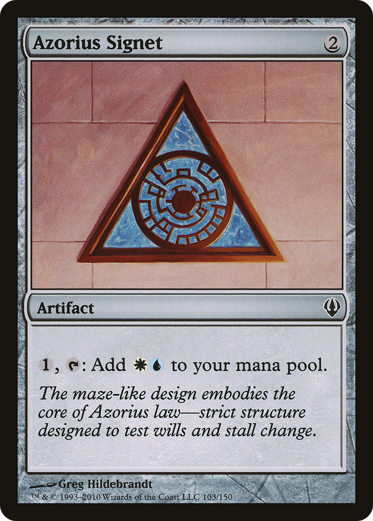 Azorius Signet [Archenemy] - Trinity Hobby