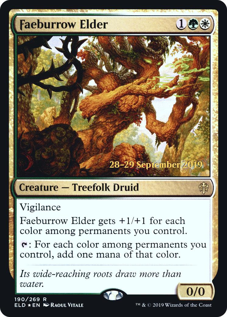 Faeterrow Elder [Promotions avant-première du Trône d'Eldraine] 