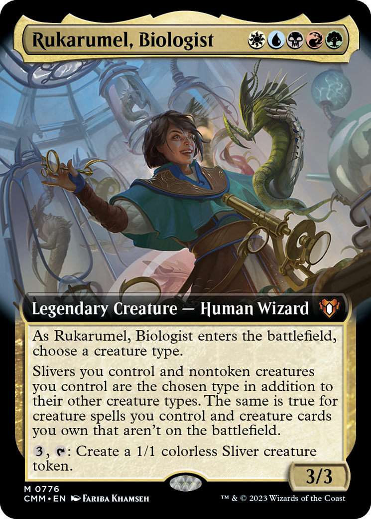 Rukarumel, Biologist (Extended Art) [Commander Masters] - Trinity Hobby