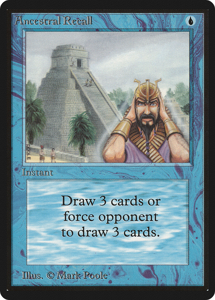 Ancestral Recall [Beta Edition] - Trinity Hobby