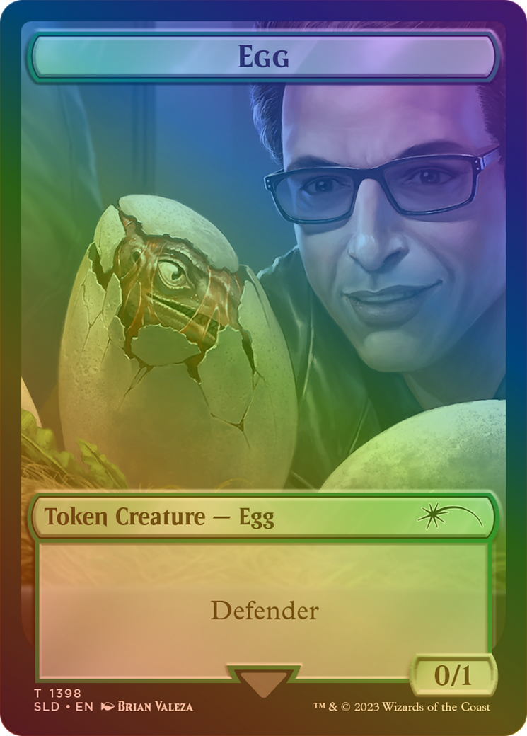 Egg Token (Rainbow Foil) [Secret Lair Drop Series] - Trinity Hobby