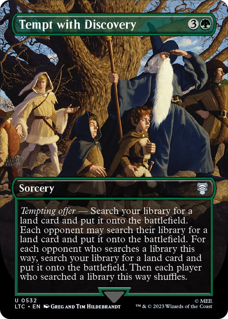 Tempt with Discovery (Borderless) [The Lord of the Rings: Tales of Middle-Earth Commander] - Trinity Hobby