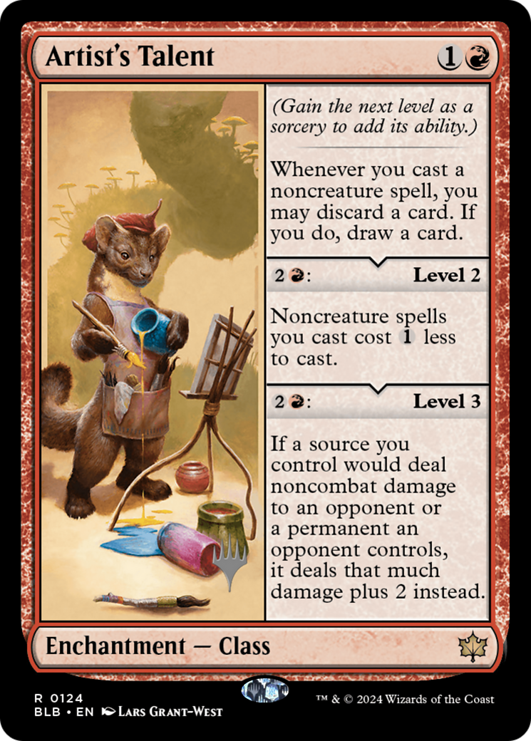 Artist's Talent (Promo Pack) [Bloomburrow Promos] - Trinity Hobby