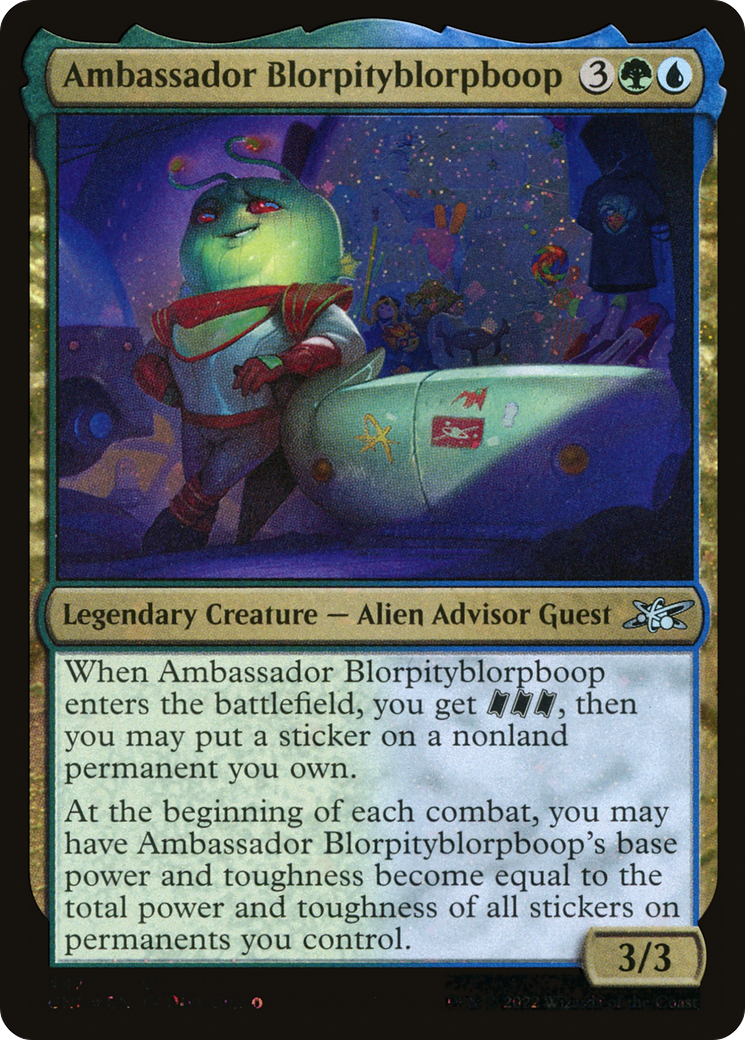 Ambassador Blorpityblorpboop (Galaxy Foil) [Unfinity] - Trinity Hobby