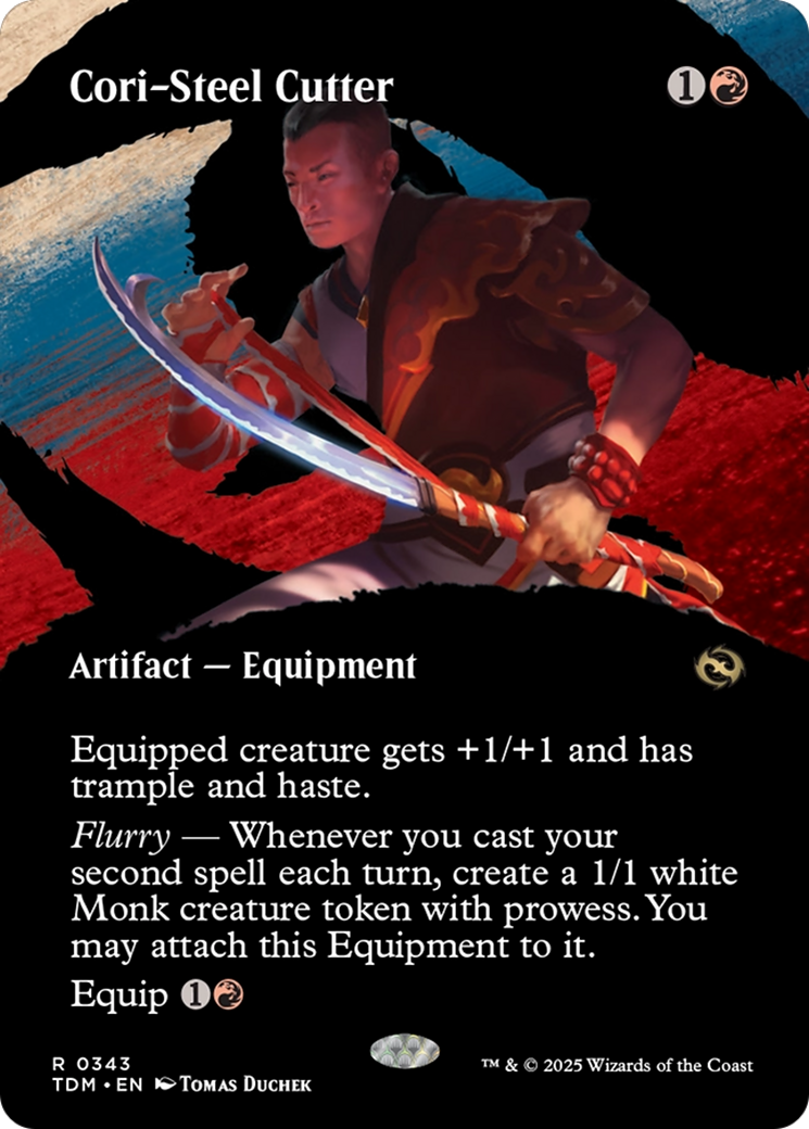 Cori-Steel Cutter  (TDM-343) - [Tarkir: Dragonstorm]: (Showcase) (Borderless) - Trinity Hobby