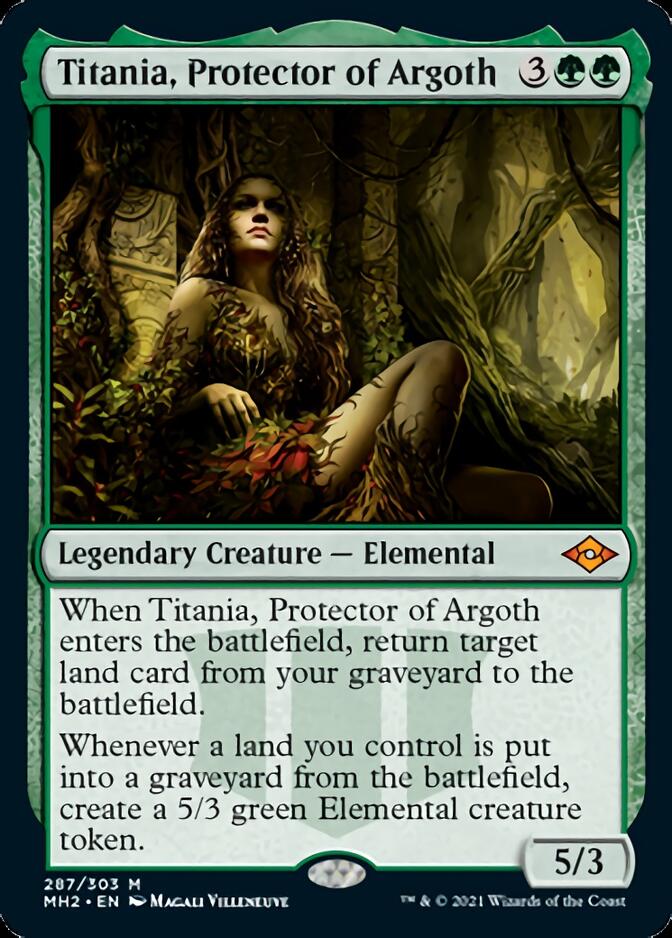 Titania, Protector of Argoth (Foil Etched) [Modern Horizons 2] - Trinity Hobby