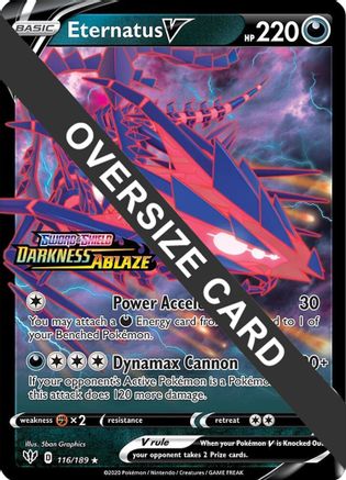 Eternatus V (116/189) (Jumbo Card) [Sword & Shield: Darkness Ablaze] - Trinity Hobby