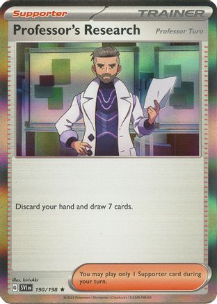 Professor's Research (Professor Turo) (190/198) [Scarlet & Violet: Base Set] - Trinity Hobby