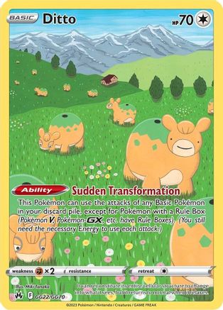 Ditto (GG22/GG70) [Sword & Shield: Crown Zenith] - Trinity Hobby