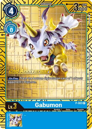 Gabumon [P-003] (2nd Anniversary Card Set) [Promotional Cards] - Trinity Hobby