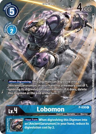 Lobomon [P-030] (2nd Anniversary Frontier Card) [Promotional Cards] - Trinity Hobby