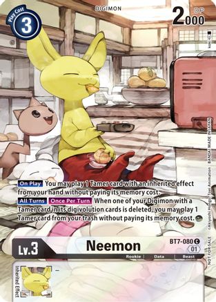 Neemon [BT7-080] (2nd Anniversary Frontier Card) [Next Adventure Promos] - Trinity Hobby