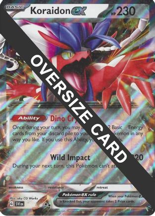 Koraidon ex (125/198) (Jumbo Card) [Scarlet & Violet: Base Set] - Trinity Hobby