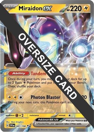 Miraidon ex (081/198) (Jumbo Card) [Scarlet & Violet: Base Set] - Trinity Hobby