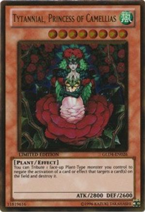 Tytannial, Princess of Camellias [GLD4-EN026] Gold Rare - Trinity Hobby
