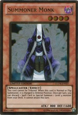 Summoner Monk [GLD4-EN027] Gold Rare - Trinity Hobby