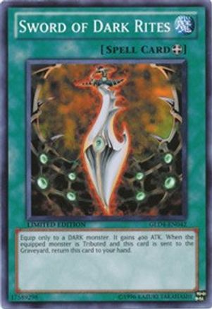 Sword of Dark Rites [GLD4-EN042] Common - Trinity Hobby