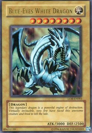 Blue-Eyes White Dragon [LOB-EN001] Ultra Rare - Trinity Hobby