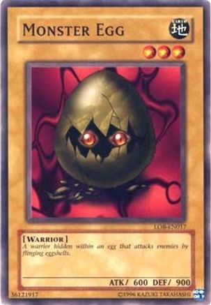 Monster Egg [LOB-EN017] - Legend of Blue Eyes White Dragon (Worldwide English) Unlimited - Common / Short Print - Trinity Hobby